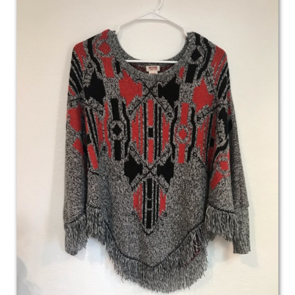 Aztec Sweater Poncho